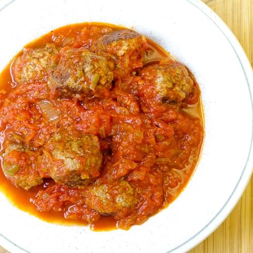 Albóndigas con tomate receta crock-pot
