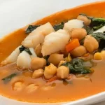 Potaje de Garbanzos con Bacalao y Espinacas en Crockpot